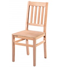 Masifart Adore 4 Çıtalı Izgaralı Sandalye Cilasız Ham