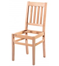 Masifart Durans 4 Çıtalı Döşemeli Sandalye Cilasız Ham