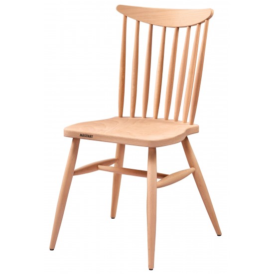 Masifart Floriano Kırlangıç Sandalye Cilasız Ham