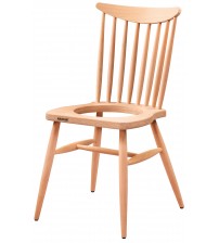 Masifart Laurent Kırlangıç Döşemeli Sandalye Cilasız Ham