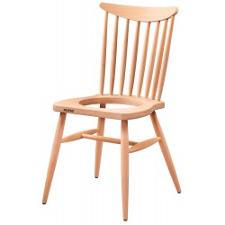 Masifart Laurent Kırlangıç Döşemeli Sandalye Cilasız Ham