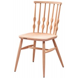 Masifart Sverus Boncuk Sandalye Cilasız Ham