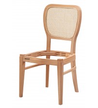 Masifart Adrain Hasırlı Soft Sandalye Cilasız Ham