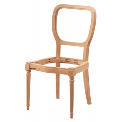 Masifart Perdit Stil Sandalye Cilasız Ham