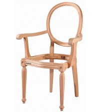 Masifart Renuld Tornalı Kollu Sandalye Cilasız Ham