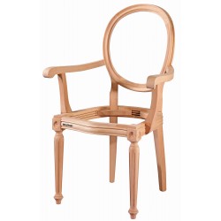 Masifart Renuld Tornalı Kollu Sandalye Cilasız Ham