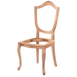 Masifart Castus Kupa Oymalı Sandalye Cilasız Ham