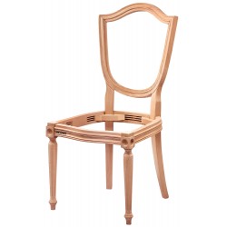 Masifart Paulie Kupa Tornalı Sandalye Cilasız Ham