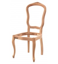 Masifart Sollem İtalyan Oymalı Sandalye Cilasız Ham