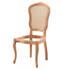 Masifart Docila Hasırlı İtalyan Sandalye Cilasız Ham