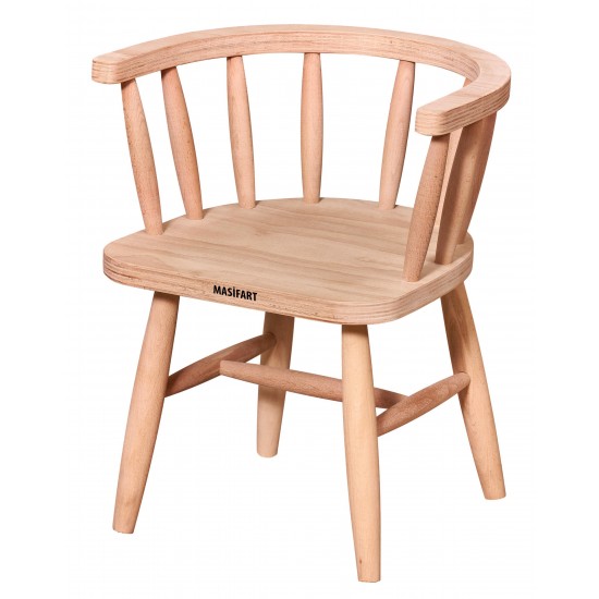 Masifart Domitus Urban Çocuk Sandalyesi Cilasız Ham