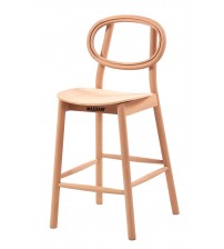 Masifart Carme Miami Bar Sandalyesi Cilasız Ham