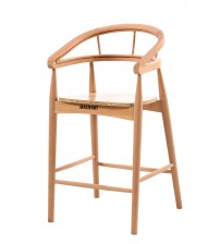 Masifart Fauste Gazel Bar Sandalyesi Cilasız Ham