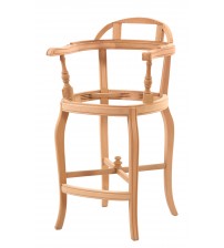 Masifart Ovis Ahtapot Bar Sandalyesi Cilasız Ham