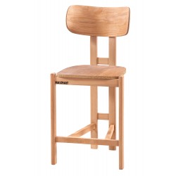 Masifart Unitas Bukle Bar Sandalyesi Cilasız Ham