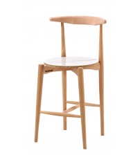 Masifart Damone Koç Bar Sandalyesi Cilasız Ham