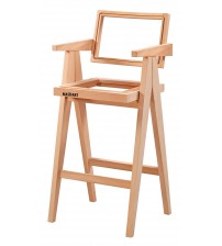 Masifart Greg Luna Bar Sandalyesi Cilasız Ham