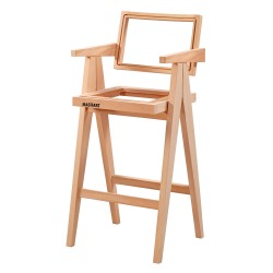 Masifart Greg Luna Bar Sandalyesi Cilasız Ham