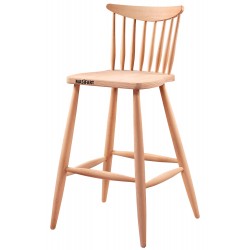 Masifart Remini Kırlangıç Bar Sandalyesi Cilasız Ham