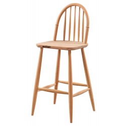 Masifart Apole Ada Bar Sandalyesi Cilasız Ham