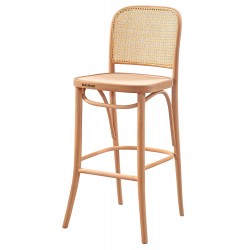 Masifart Konsta Hasırlı Petek Bar Sandalyesi Cilasız Ham