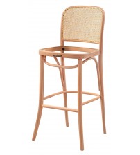 Masifart Achime Hasırlı Petek Döşemeli Bar Sandalyesi Cilasız Ham