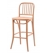 Masifart Balera Çıtalı Petek Bar Sandalyesi Cilasız Ham