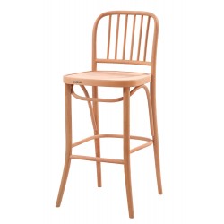 Masifart Balera Çıtalı Petek Bar Sandalyesi Cilasız Ham