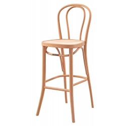 Masifart Renat Vazo Bar Sandalyesi Cilasız Ham