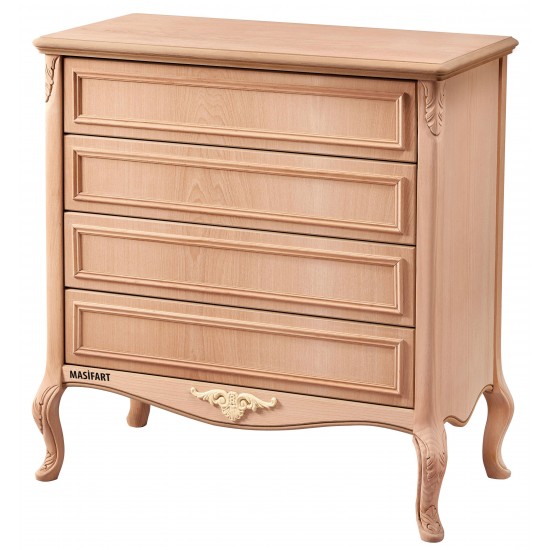 Masifart Tavian Efes Oymalı Şifonyer Cilasız Ham