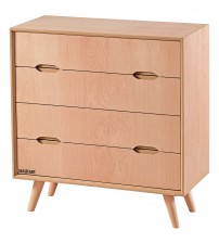 Masifart Thad Retro Şifonyer Cilasız Ham