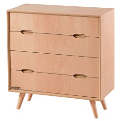 Masifart Thad Retro Şifonyer Cilasız Ham