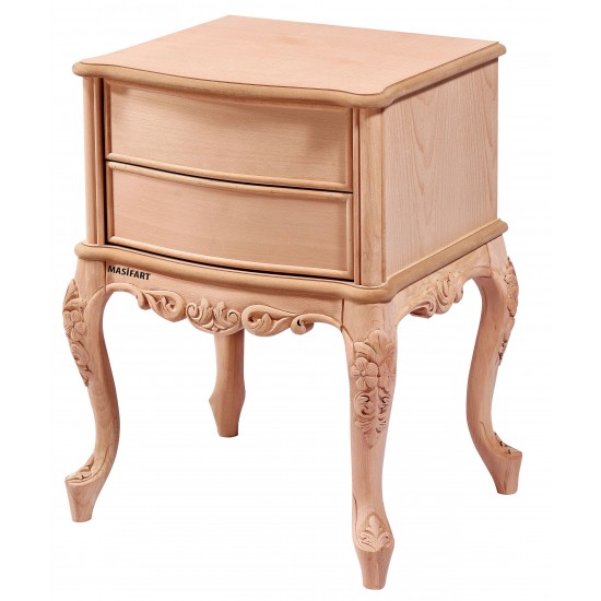 Masifart Aerab Barcelona Dar Oymalı Komodin Cilasız Ham