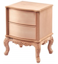 Masifart Aureol Barcelona Geniş Oymalı Komodin Cilasız Ham