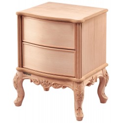 Masifart Aureol Barcelona Geniş Oymalı Komodin Cilasız Ham