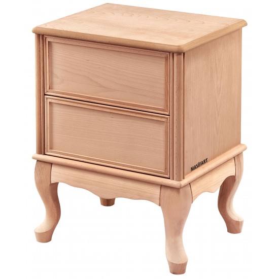 Masifart Fulvus King Geniş Komodin Cilasız Ham