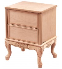 Masifart Janus King Geniş Oymalı Komodin Cilasız Ham