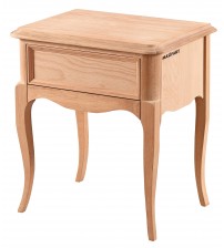 Masifart Scotia Rustik Tek Çekmeceli Komodin Cilasız Ham