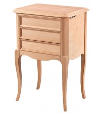 Masifart Vítal Rustik 3 Çekmeceli Komodin Cilasız Ham