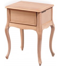 Masifart Aerenia Lükens Tek Çekmeceli Komodin Cilasız Ham