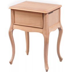 Masifart Aerenia Lükens Tek Çekmeceli Komodin Cilasız Ham