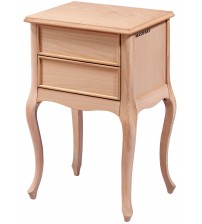 Masifart Amarens Lükens Çift Çekmeceli Komodin Cilasız Ham