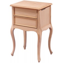 Masifart Amarens Lükens Çift Çekmeceli Komodin Cilasız Ham