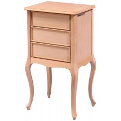 Masifart Aurie Lükens 3 Çekmeceli Komodin Cilasız Ham