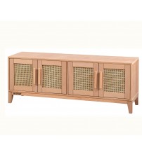 Masifart Aprilis Hasırlı 160 Lık Konik Tv Ünitesi Cilasız Ham