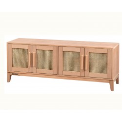 Masifart Aprilis Hasırlı 160 Lık Konik Tv Ünitesi Cilasız Ham