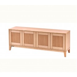 Masifart Ursula 160 Lık Çıtalı Konik Tv Ünitesi Cilasız Ham