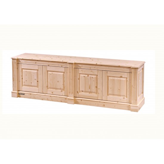 Masifart Sülf Ladin Tv Ünitesi Plazma Cilasız Ham