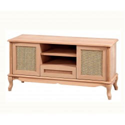 Masifart Melinda Hasırlı 120 Lik Lükens Tv Ünitesi Cilasız Ham