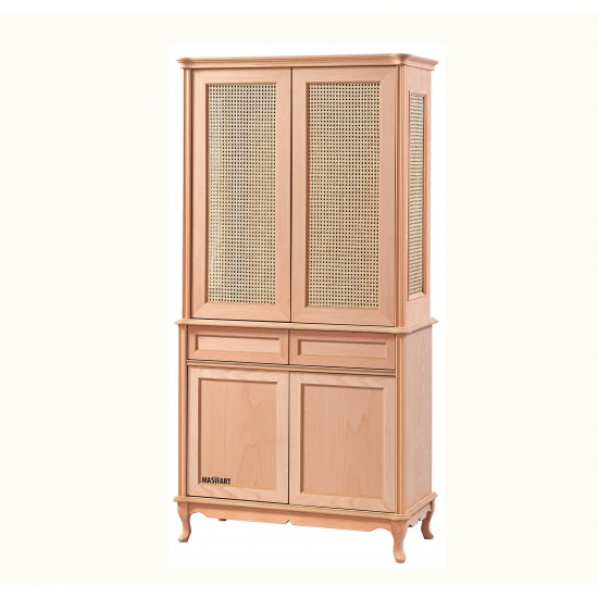 Masifart Mint Hasırlı Lükens Vitrin Cilasız Ham